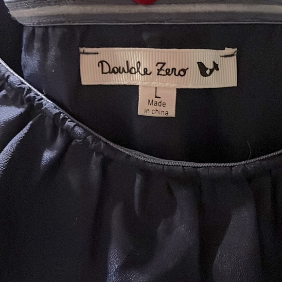🌼NWOT Double Zero navy sleeveless dress size L - Picture 5 of 11